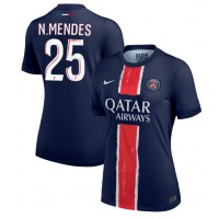 Paris Saint-Germain Nuno Mendes #25 Fotballklær Hjemmedrakt Dame 2024-25 Kortermet